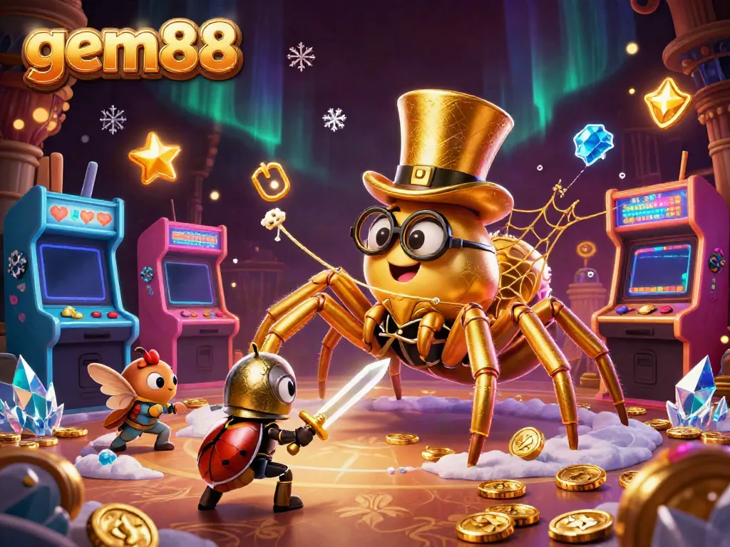 Engage in thrilling gaming adventures at gem88 with fun characters and vibrant casino elements.