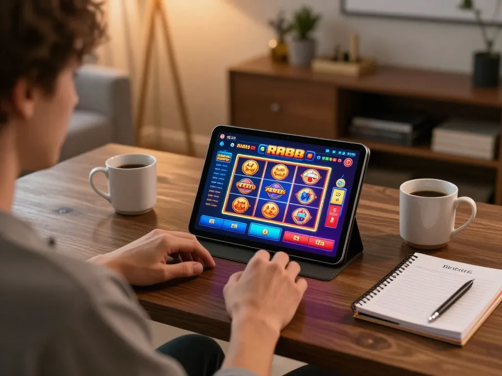Engaging online gaming experience on RR88 app with vibrant slot game display