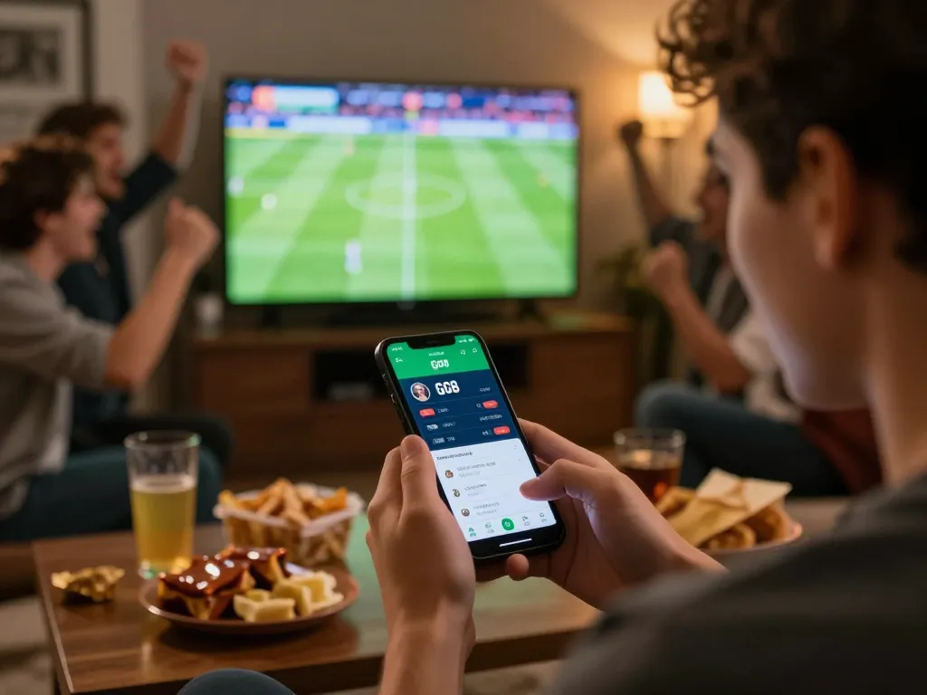 Bet on go8 live sports with excitement while watching matches on a big screen.