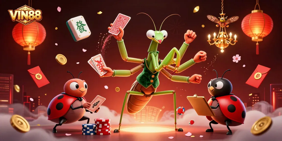 Engage with VIN88's thrilling experience at the cartoon casino with vibrant characters and dynamic elements.