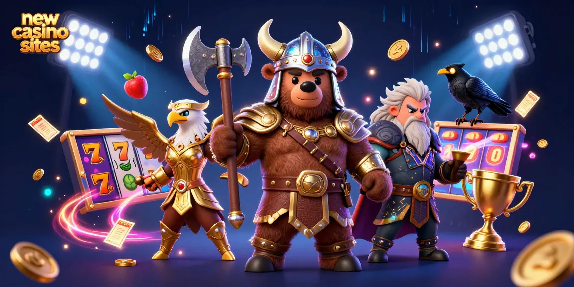 Experience thrilling gameplay at new casino sites with vibrant characters and exciting game elements.